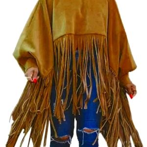 Fringe Pullover with Zipper